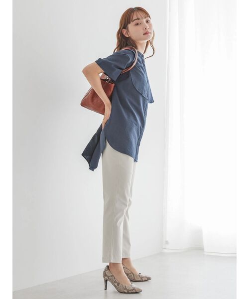 AMERICAN HOLIC（アメリカンホリック）の「フロントフリルブラウス（シャツ/ブラウス・レディース・オレンジ/アイボリー/ミント/ネイビー・M/L）」の16枚目の写真