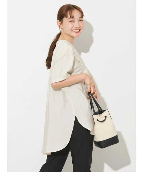 AMERICAN HOLIC（アメリカンホリック）の「フロントフリルブラウス（シャツ/ブラウス・レディース・オレンジ/アイボリー/ミント/ネイビー・M/L）」の19枚目の写真