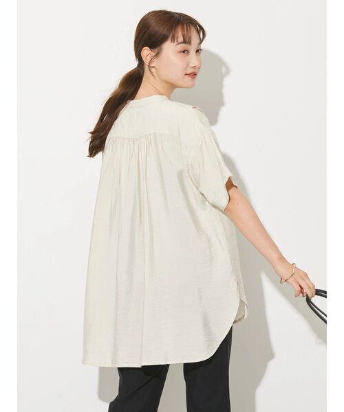 AMERICAN HOLIC（アメリカンホリック）の「フロントフリルブラウス（シャツ/ブラウス・レディース・オレンジ/アイボリー/ミント/ネイビー・M/L）」の20枚目の写真