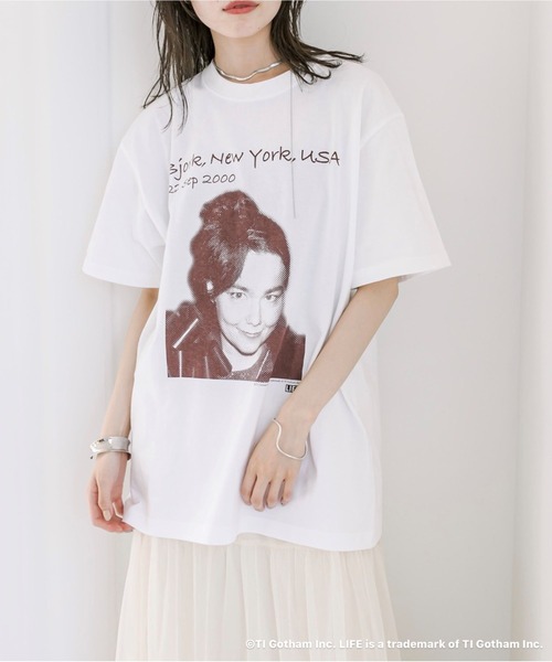 mystic(ミスティック)の「LIFE Tシャツ(Tシャツ/カットソー・レディース・ブラウン/グレー/ピンク・FREE)」の3枚目の写真
