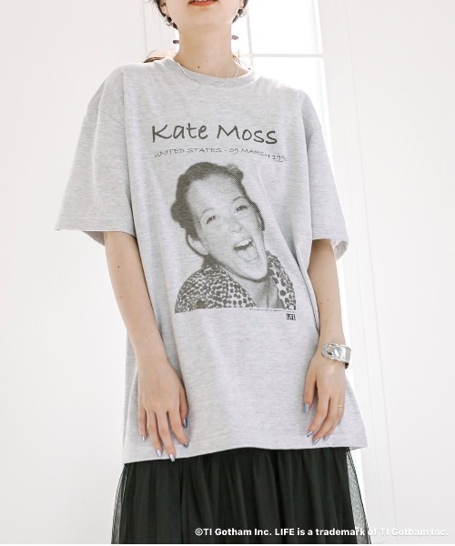 mystic(ミスティック)の「LIFE Tシャツ(Tシャツ/カットソー・レディース・ブラウン/グレー/ピンク・FREE)」の6枚目の写真