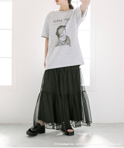 mystic(ミスティック)の「LIFE Tシャツ(Tシャツ/カットソー・レディース・ブラウン/グレー/ピンク・FREE)」の9枚目の写真