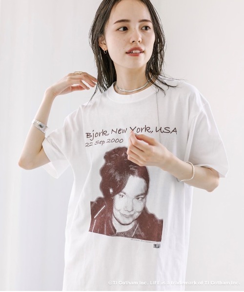 mystic(ミスティック)の「LIFE Tシャツ(Tシャツ/カットソー・レディース・ブラウン/グレー/ピンク・FREE)」の11枚目の写真
