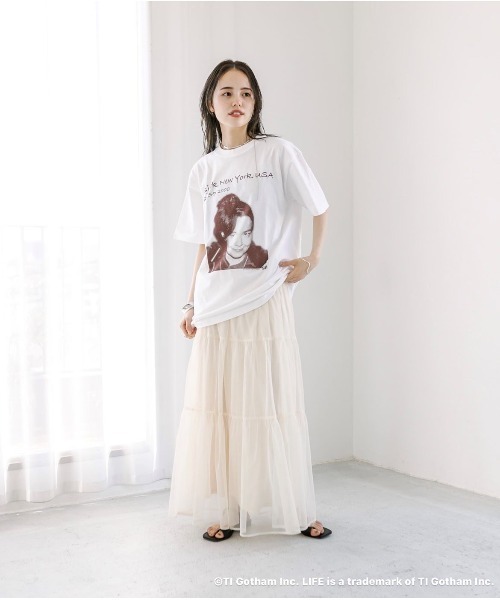 mystic(ミスティック)の「LIFE Tシャツ(Tシャツ/カットソー・レディース・ブラウン/グレー/ピンク・FREE)」の8枚目の写真