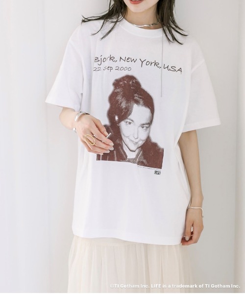 mystic(ミスティック)の「LIFE Tシャツ(Tシャツ/カットソー・レディース・ブラウン/グレー/ピンク・FREE)」の7枚目の写真