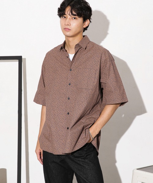 NANO universe（ナノユニバース）の「LB.04/ハーフスリーブ花柄シャツ