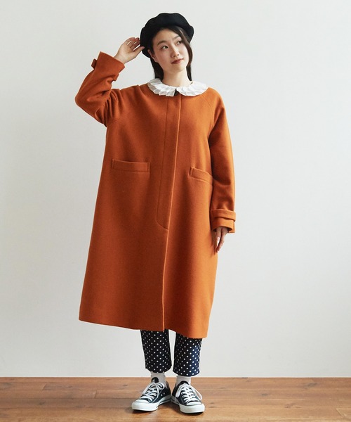 bulle de savon（ビュルデサボン）の「super100 フードコート（その他アウター・レディース・グリーン/ネイビー/オレンジ・FREE）」の20枚目の写真