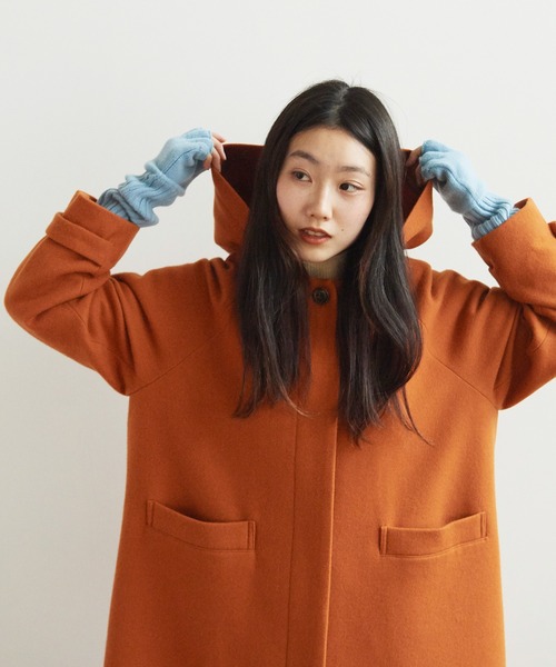 bulle de savon（ビュルデサボン）の「super100 フードコート（その他アウター・レディース・グリーン/ネイビー/オレンジ・FREE）」の21枚目の写真