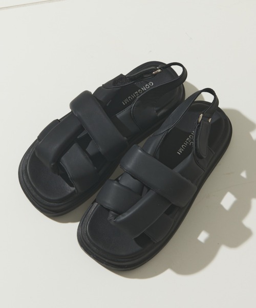 Solace（ソレイス）の「ヘビーソールニュアンスクッションサンダル（サンダル・レディース・ブラック・M/L）」の19枚目の写真