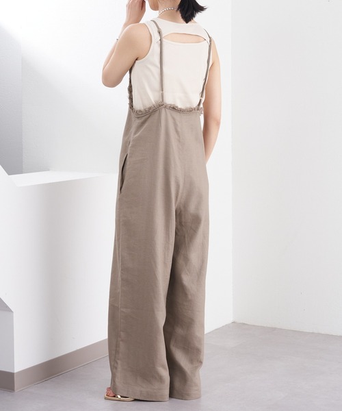 SHENERY（シーナリー）の「ヘリンボンリネンサロペット（サロペット