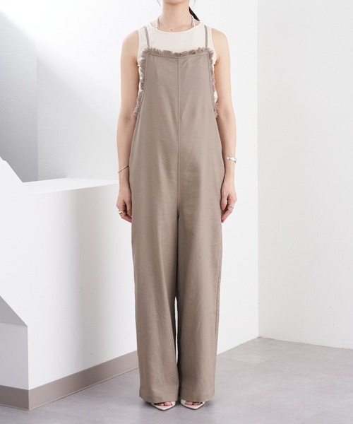 SHENERY（シーナリー）の「ヘリンボンリネンサロペット（サロペット