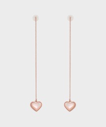 CHARLES & KEITH | ハートストーン ドロップピアス(ピアス(両耳用))