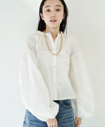 Shelly island | ボリューム袖クロップドブラウス(シャツ/ブラウス)