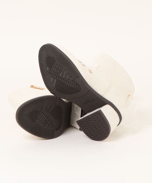 algy（アルジー）の「ALGY シアー素材 透け感リボン ショートブーツ（ブーツ・キッズ・アイボリー/ブラウン/ブラック・24.0cm/23.0cm/22.0cm/21.0cm/20.0cm）」の5枚目の写真