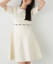 JILL by JILL STUART | ◇ロゴジャガードフレアミニニットワンピース(ワンピース)