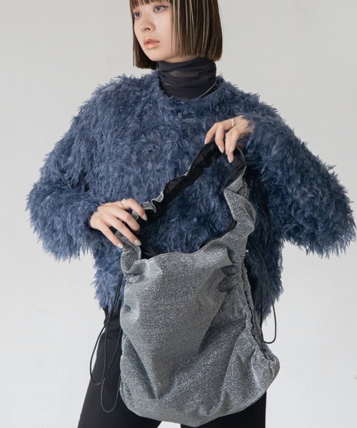 ❤ゆめ❤ ハンドメイド バッグ トート ゆめかわ サテン シャカシャカバッグ トートバッグ ハンドメイド