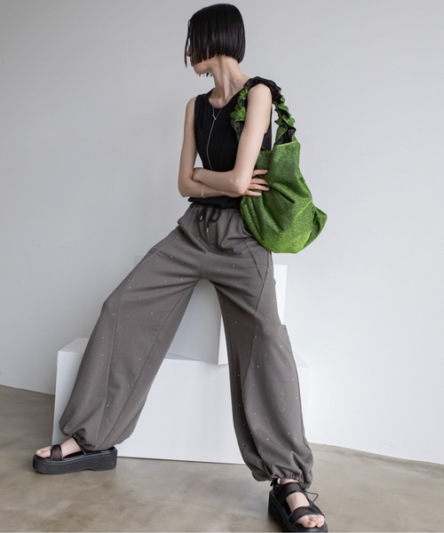 VACANCY(ヴァカンシー)の「ドロストラメトートバッグ(トートバッグ・レディース・シルバー/ブラウン/グリーン/ダークブルー/レッド/ブラック・FREE)」の22枚目の写真