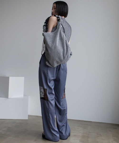 VACANCY(ヴァカンシー)の「ドロストラメトートバッグ(トートバッグ・レディース・シルバー/ブラウン/グリーン/ダークブルー/レッド/ブラック・FREE)」の20枚目の写真