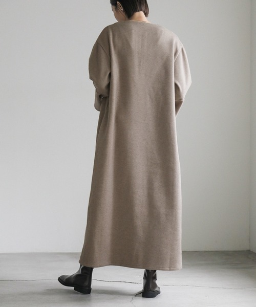 select MOCA(セレクトモカ)の「キーネックスリットスリーブワンピース(ワンピース・レディース・カーキオリーブ/ブラック/グレイッシュベージュ・FREE)」の14枚目の写真