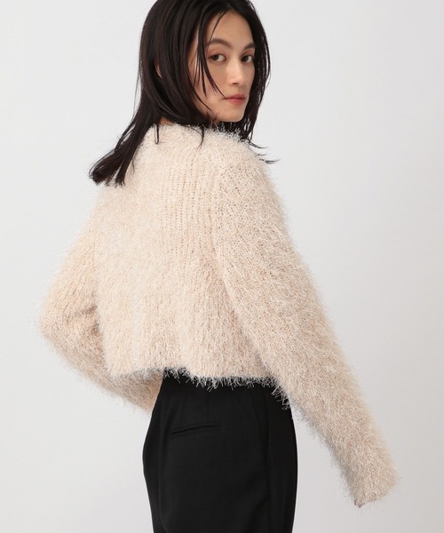 ラメフェザーカーディガン