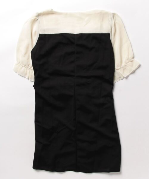 frunco（フランコ）の「袖ドッキングフレンチミニワンピ（ワンピース・レディース・ブラック・FREE）」の2枚目の写真