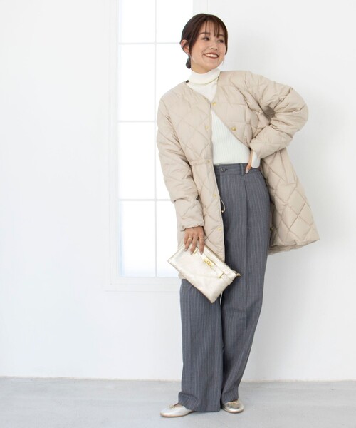 新品未使用　NOLLEY'S 【TAION×LIMONTA】別注ダウンベスト ROPE' ダウンベスト ベスト 「TAION」別注Vネックロングダウン