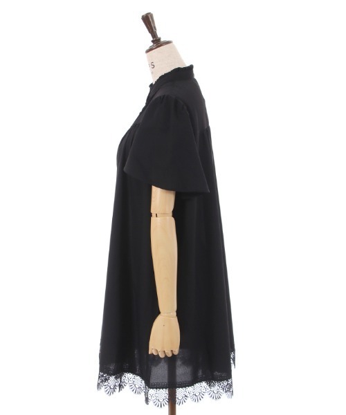 axes femme(アクシーズファム)の「裾レース切替チュニック(チュニック・レディース・ブルー/ブラック/パープル・FREE)」の5枚目の写真