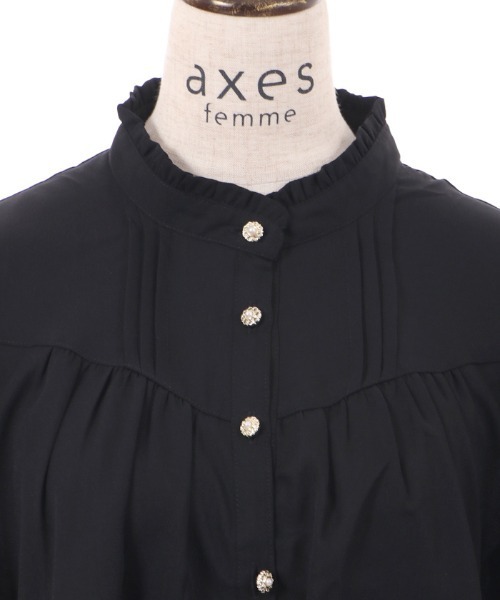 axes femme(アクシーズファム)の「裾レース切替チュニック(チュニック・レディース・ブルー/ブラック/パープル・FREE)」の9枚目の写真