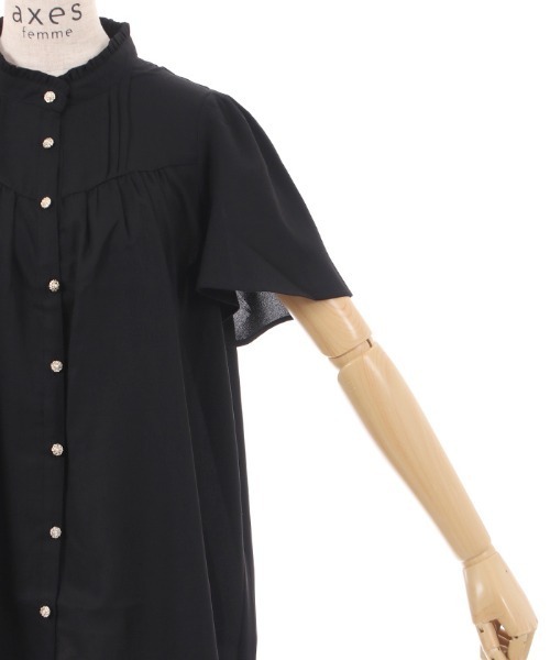 axes femme(アクシーズファム)の「裾レース切替チュニック(チュニック・レディース・ブルー/ブラック/パープル・FREE)」の12枚目の写真