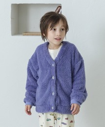 pairmanon | ボアフリース Vネック 袖リブ カーディガン(カーディガン/ボレロ)