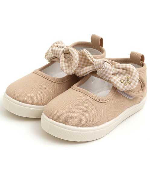 apres les cours（アプレレクール）の「リボン付きパンプス風スニーカー（スニーカー・キッズ・ブラック/ピンク/ベージュ・18/17/19/14/16/15 ）」の8枚目の写真