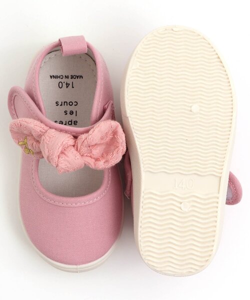 apres les cours（アプレレクール）の「リボン付きパンプス風スニーカー（スニーカー・キッズ・ブラック/ピンク/ベージュ・18/17/19/14/16/15 ）」の11枚目の写真