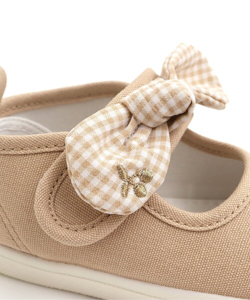 apres les cours（アプレレクール）の「リボン付きパンプス風スニーカー（スニーカー・キッズ・ブラック/ピンク/ベージュ・18/17/19/14/16/15 ）」の12枚目の写真