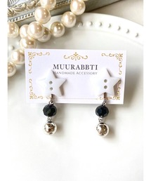 【MUURABBTI】星ボタンのイヤリング (MA)