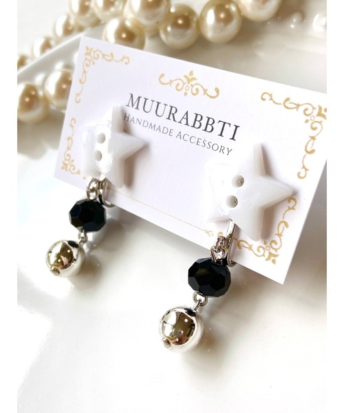 tone(トーン)の「【MUURABBTI】星ボタンのイヤリング (MA)(イヤリング・レディース・レッド/ブルー/オレンジ系その他/ホワイト/ピンク/イエロー系その他/ピンク系その他/その他・FREE)」の17枚目の写真