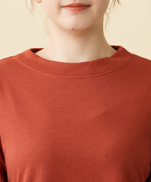 Le temps riche(ルタンリッシュ)の「レイヤード風フリンジプルオーバー <Le temps riche>(Tシャツ/カットソー・レディース・レンガ/ブラック・LL/M/L)」の13枚目の写真