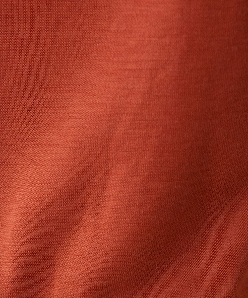 Le temps riche(ルタンリッシュ)の「レイヤード風フリンジプルオーバー <Le temps riche>(Tシャツ/カットソー・レディース・レンガ/ブラック・LL/M/L)」の16枚目の写真