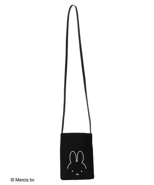 Green Parks(グリーンパークス)の「miffy/ナイロンスマホショルダー(ショルダーバッグ・レディース・ブラック/ベージュ・FREE)」の18枚目の写真