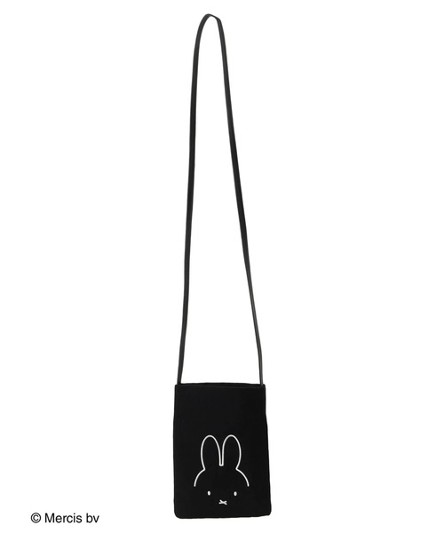 Green Parks(グリーンパークス)の「miffy/ナイロンスマホショルダー(ショルダーバッグ・レディース・ブラック/ベージュ・FREE)」の9枚目の写真