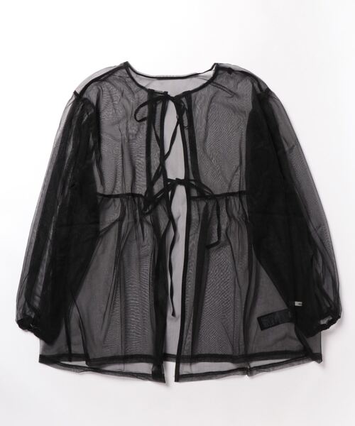 niko and...(ニコアンド)の「2WAYチュールカーディガンプルオーバー(カーディガン/ボレロ・レディース・モカ/ブラック/オフホワイト/チャコール・FREE)」の18枚目の写真