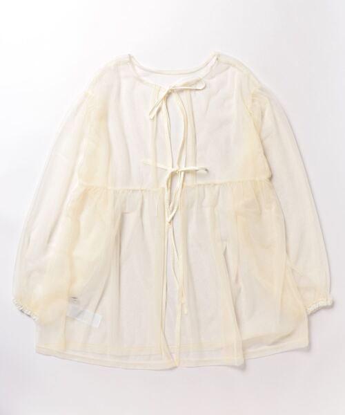 niko and...(ニコアンド)の「2WAYチュールカーディガンプルオーバー(カーディガン/ボレロ・レディース・モカ/ブラック/オフホワイト/チャコール・FREE)」の17枚目の写真