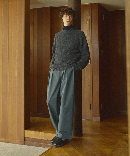 Bleme（ブレム）の「ミックスメランジロールネックニット（ニット/セーター・メンズ・ベージュ/カーキ/ブラック/チャコールグレー・S/L/XL/M）」の8枚目の写真