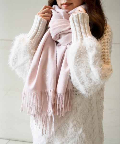 U.S. POLO ASSN.（ユーエスポロアッスン）の「【U.S. POLO ASSN.】 ユーエスポロアッスン　ロゴ刺繍　マフラー（マフラー・レディース・ブラック/レッド系その他/ネイビー/オフホワイト/グレー系その他/ブラウン系その他/ブラック系その他/ベージュ/ピンク/グリーン系その他/ブラウン・FREE）」の18枚目の写真