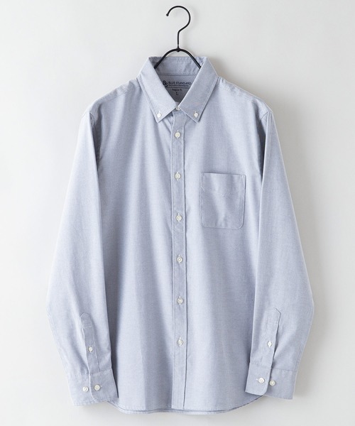 Blue Standard (ブルースタンダード)の「【BLUE STANDARD/ブルースタンダード】イージーケア 形態安定 速乾 ラクケア オックス ボタンダウンシャツ(シャツ/ブラウス・メンズ・ブルー系その他/スミクロ/ネイビー/ホワイト・SMALL/MEDIUM/LARGE/X-LARGE)」の7枚目の写真