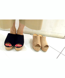 DISCOAT | 【Discoat】コルクウェッジサボ(サンダル)