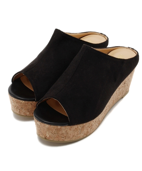 DISCOAT(ディスコート)の「【Discoat】コルクウェッジサボ(サンダル・レディース・ブラック/ベージュ・MEDIUM/LARGE)」の12枚目の写真