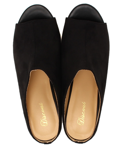 DISCOAT(ディスコート)の「【Discoat】コルクウェッジサボ(サンダル・レディース・ブラック/ベージュ・MEDIUM/LARGE)」の10枚目の写真