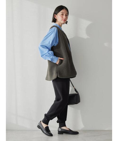 AMERICAN HOLIC(アメリカンホリック)の「バイパチニットジョグパンツ(その他パンツ・レディース・グレー系その他/ブラック・L/M)」の4枚目の写真