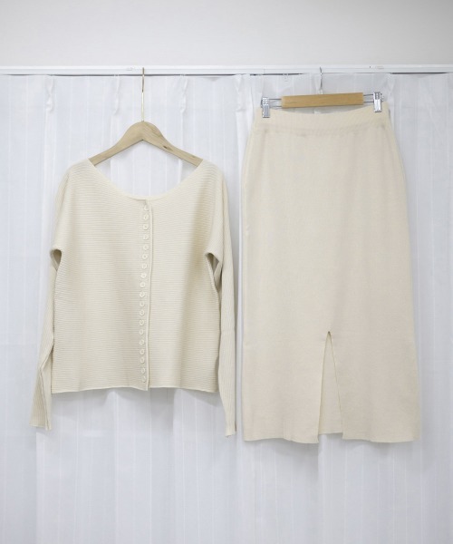 Miniministore(ミニミニストア)の「セットアップニット スカート レディース(サロペット/オーバーオール・レディース・ブラック/ベージュ/アイボリー・フリー)」の22枚目の写真