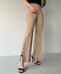 センタープレスセミフレアパンツ